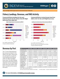 Fishery Landings, Revenue, and VMS Activity poster