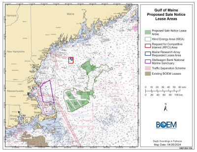 GoME PSN Lease Areas Nautical Chart