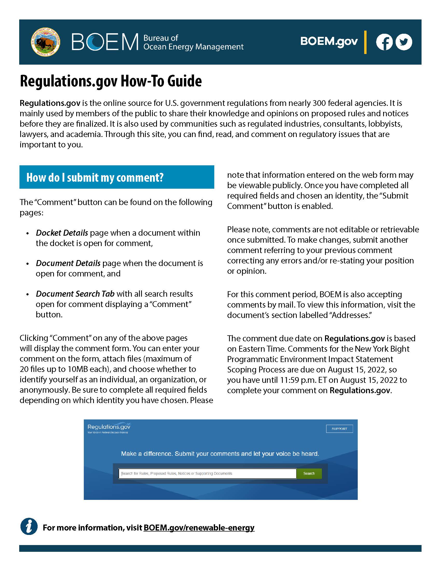 Regulations.gov How To Guide
