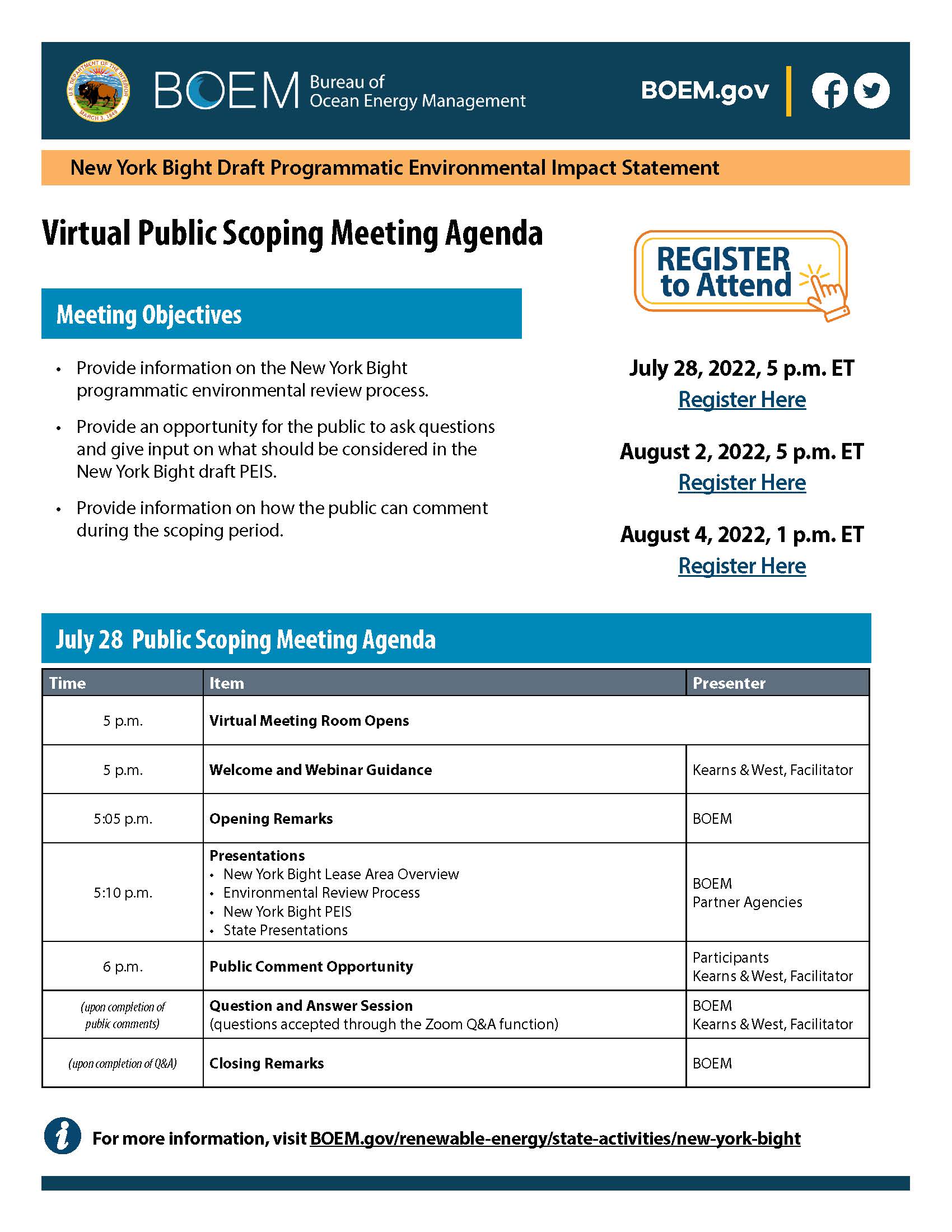 NY Bight Meeting Agenda