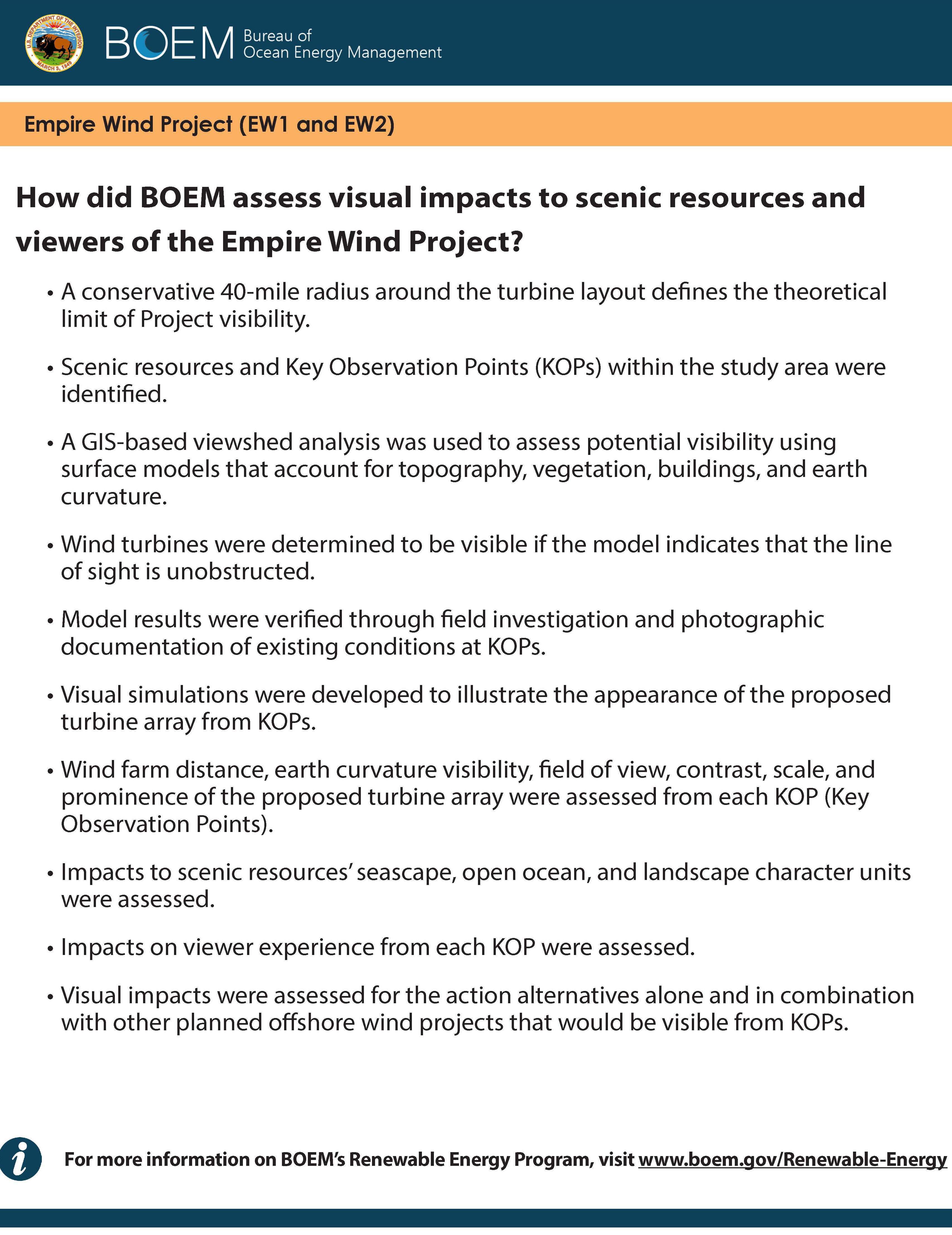 Assess Visual Impacts