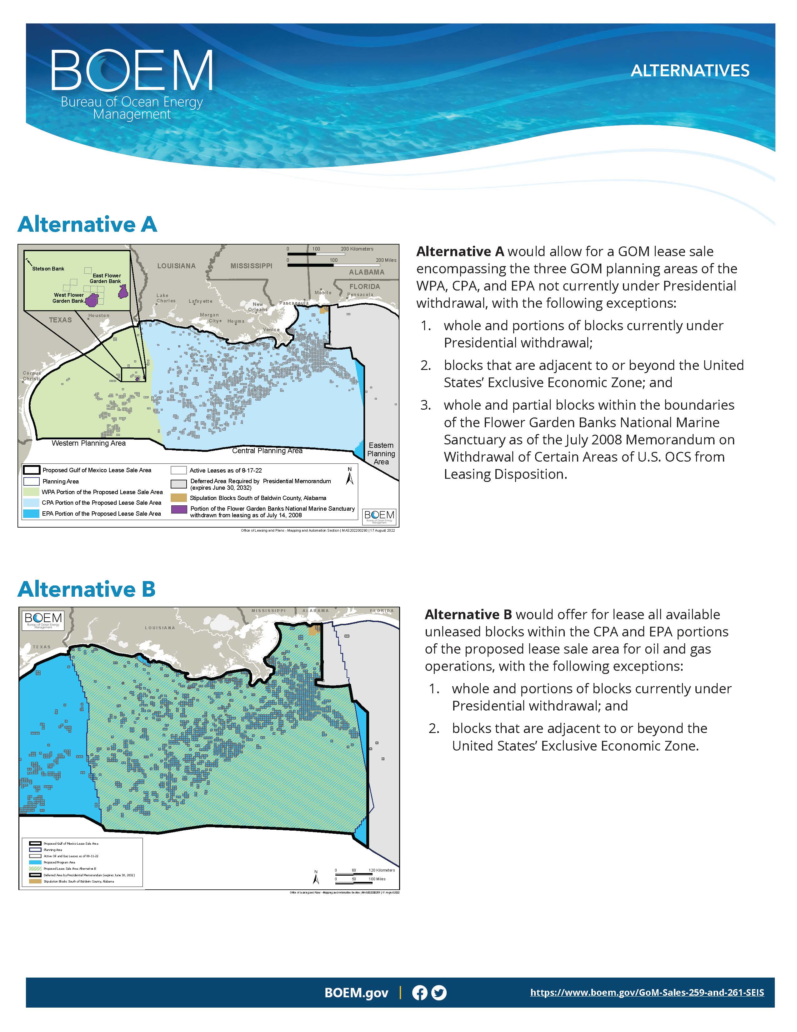 Impacts for Alternatives