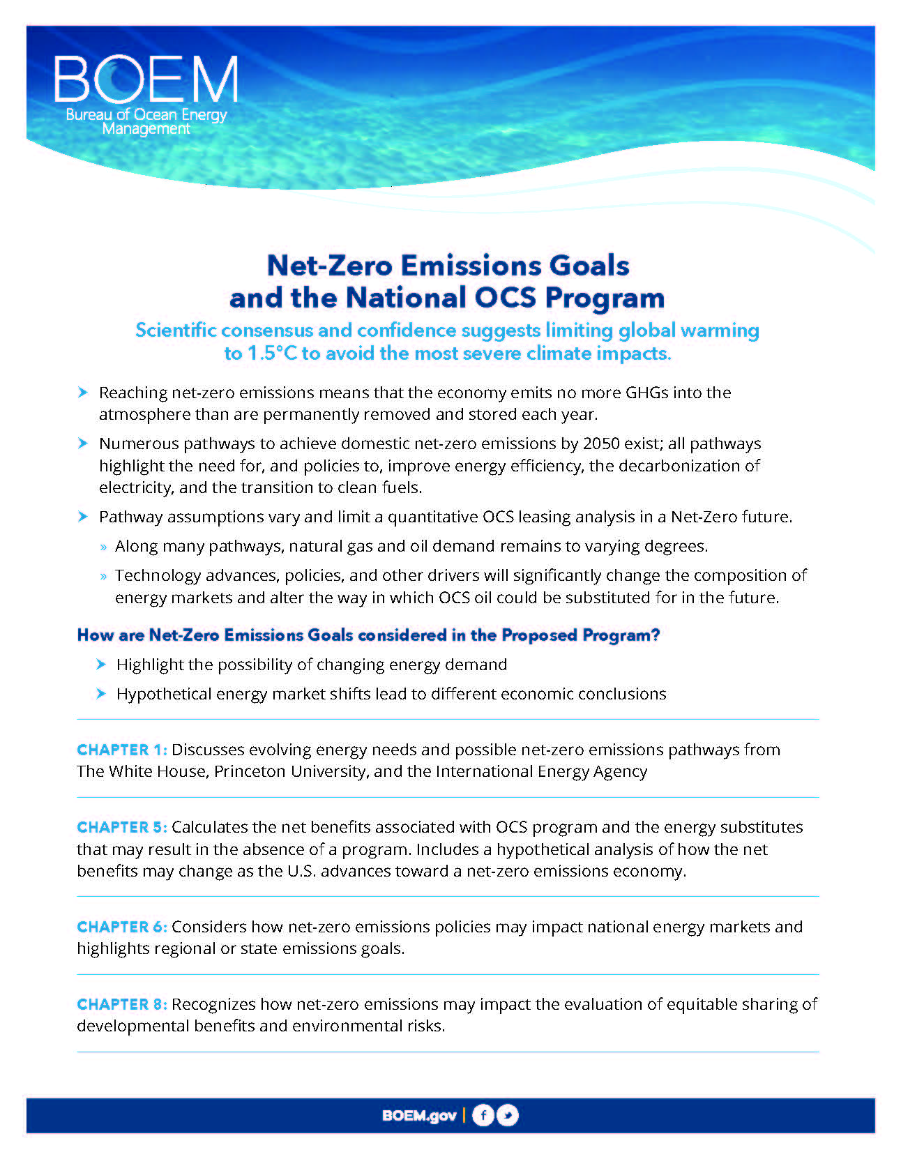 Net-Zero Emissions Goals and the National OCS Program