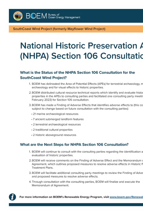 NHPA Section 106 Consultation