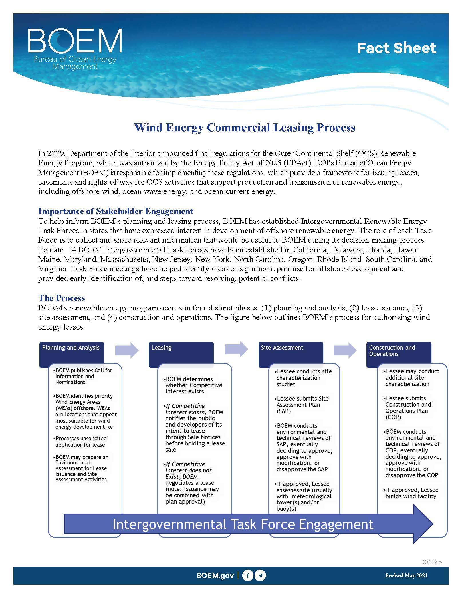 Wind Energy Fact Sheet