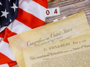 Constitution and flag