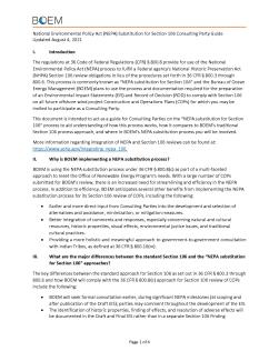 NEPA Substitution Guide poster