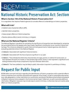 NHPA and Section 106 poster