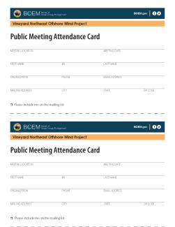 Attendance Card