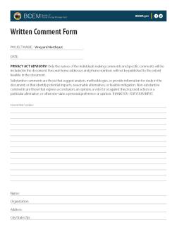 32_Handout_Written_Comment_Form_Page_1