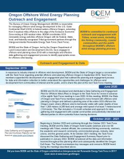 BOEM Outreach Engagement fact sheet