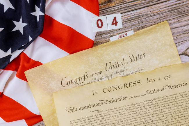 Constitution and flag