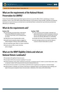 Cultural Resources Section106