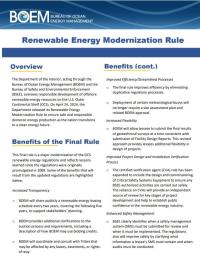 Renewable Energy Modernization Rule 