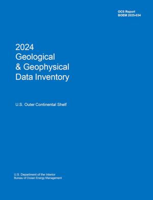 Cover of the "Blue Book" 2024 Geological & Geophysical Data Inventory