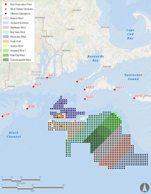 Cumulative Key Observation Point Locations map