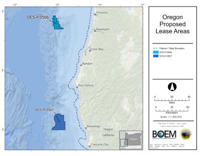 Oregon Proposed Lease Areas Ocean Background 8x11 Landscape Both Areas 300dpi