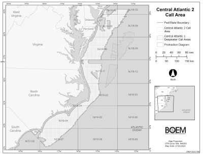 Central Atlantic 2 Call Area Map