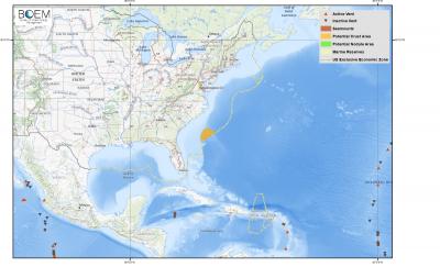 East Coast map