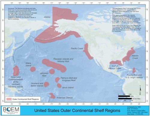 United States Outer Continental Shelf Regions