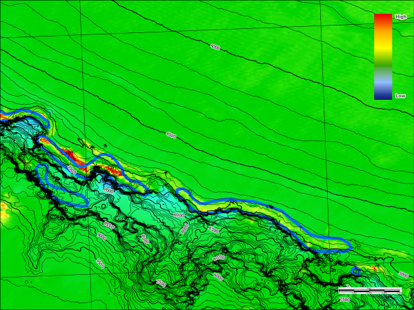 Example of anomaly cretaceous imagery