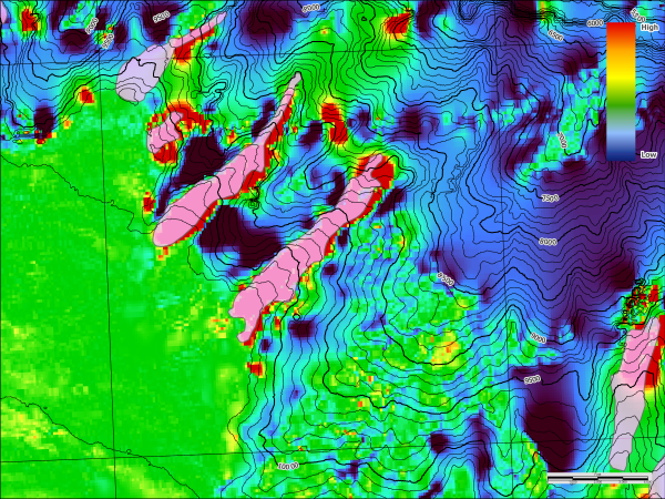 Example of anomaly cretaceous talus graphic