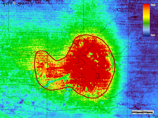 Example of positives with possible oil near