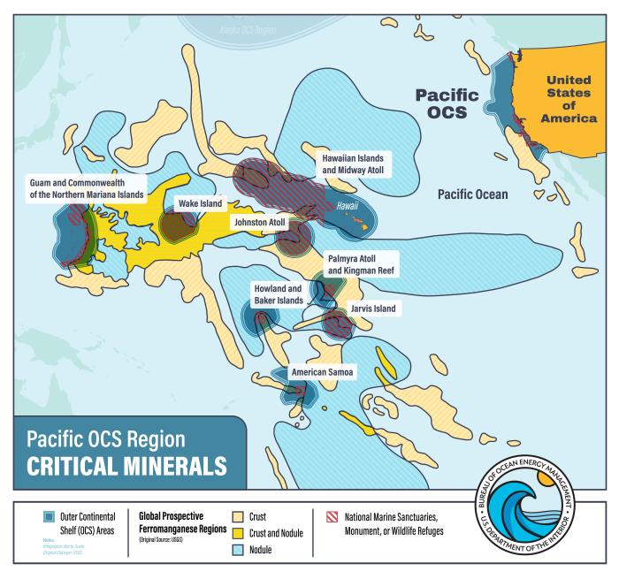 Pacific Critical Mineral Map