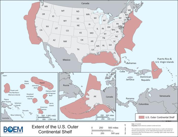 Extent of OCS Territories