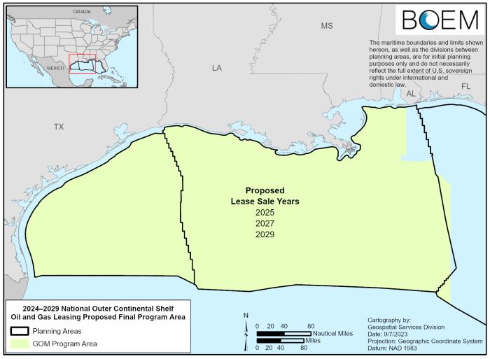 2024-2029 National Outer Continental Shelf Oil and Gas Leasing Proposed Final Program Area