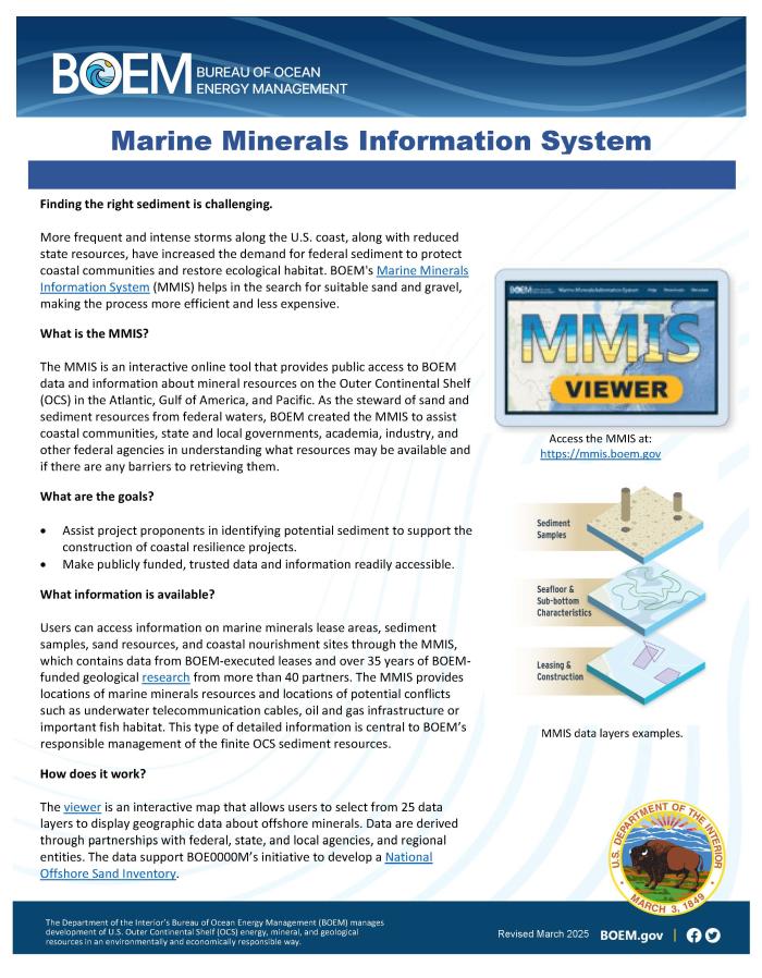 MMIS factsheet cover page