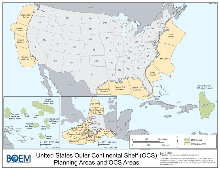 Planning Areas and OCS Areas