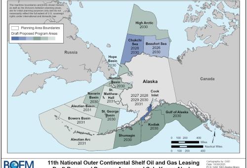 Map of Alaska OCS decision