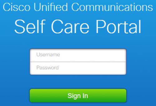 Cisco Self Care Portal