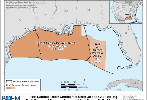 Map of Gulf of America decision area
