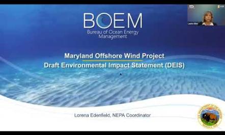 19 Oct 2023 Virtual Public Mtg DEIS for MD Offshore Wind wo Public Comments