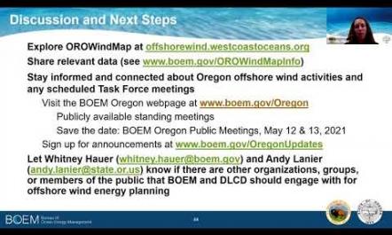 OROWindMap Next Steps - 03/11/2021