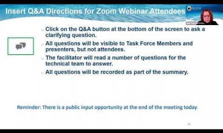04  BOEM CA Task Force Meeting   Public Clarifying Questions & Answers