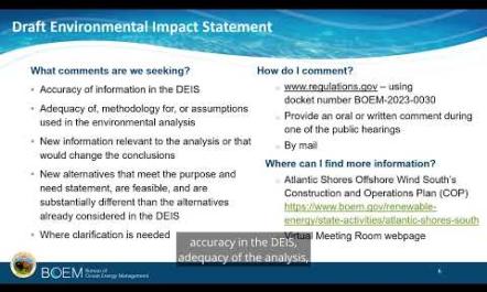 ASOW Navigating the DEIS and Virtual Meeting Room