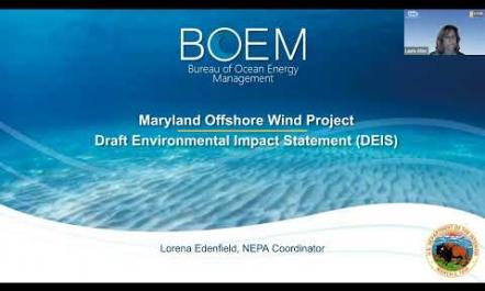 30 Oct 2023 Virtual Public Mtg DEIS for MD Offshore Wind wo Public Comments