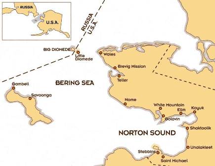 Map of Norton Sound