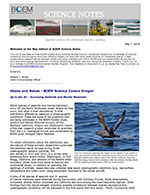 Cover of BOEM Science Note May 2014