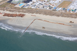 Aerial photo of Emrald Isle West reach