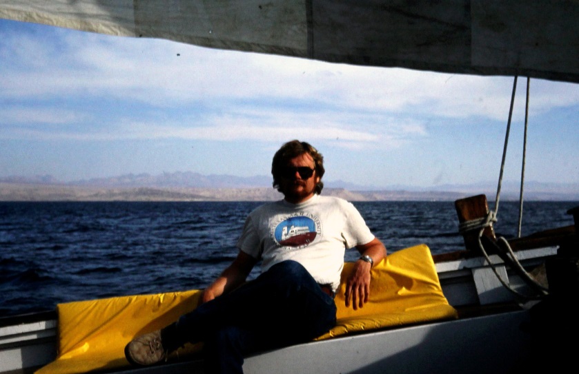 A scientist in the making: Dr. James (Jim) Kendall aboard a research sailing vessel in 1985 off the coast of the Sinai Peninsula, Egypt A scientist in the making: Dr. James (Jim) Kendall aboard a research sailing vessel in 1985 off the coast of the Sinai Peninsula, Egypt