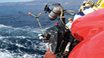 Benthic surveys conducted by OSU collect sediment and photos of the ocean bottom. BOEM photo
