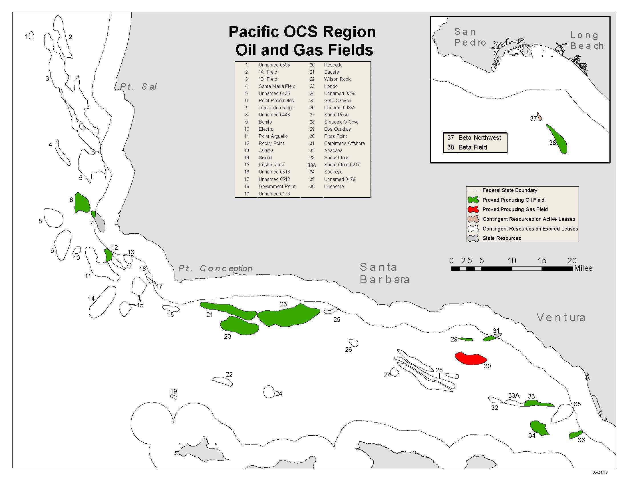 Pacific OCS Reserves Map