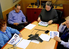 Participants meet via teleconference; BOEM photo